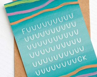 Tarjeta de empatía: ¡JODER!, Tarjeta de apoyo, Tarjeta de salud mental, Tarjeta de duelo, Tarjeta de pérdida, Tarjeta de pensar en ti, Tarjeta de ruptura, Tarjeta de depresión