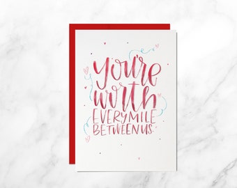 Valentine's Day Card, Boyfriend Card, Girlfriend Card, Husband Card, Wife Card, Romantic Card, Long Distance Card