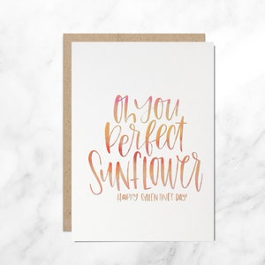 Galentine&#39;s Day Card, Valentine&#39;s Day Card, Friend Card, Girlfriend Card, Leslie Knope Quote Card, Perfect Sunflower