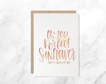 Galentine's Day Card, Valentine's Day Card, Friend Card, Girlfriend Card, Leslie Knope Quote Card, Perfect Sunflower