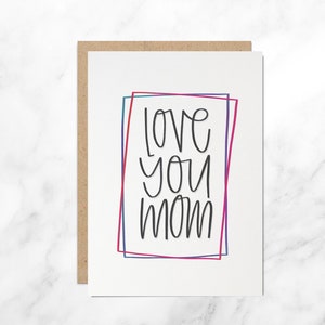 Je t’aime maman, carte simple pour la fête des mères, carte pour la fête des mères, fête des mères, merci maman, bonne fête des mères