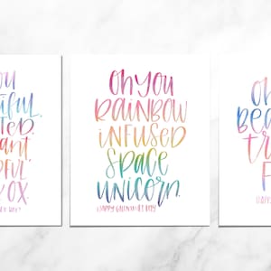 Leslie Knope Quote Postcard Set, Galentine's Day Cards, Valentine's Day Cards, Friend Cards, Girlfriend Cards, Card Set, Galentine's Set