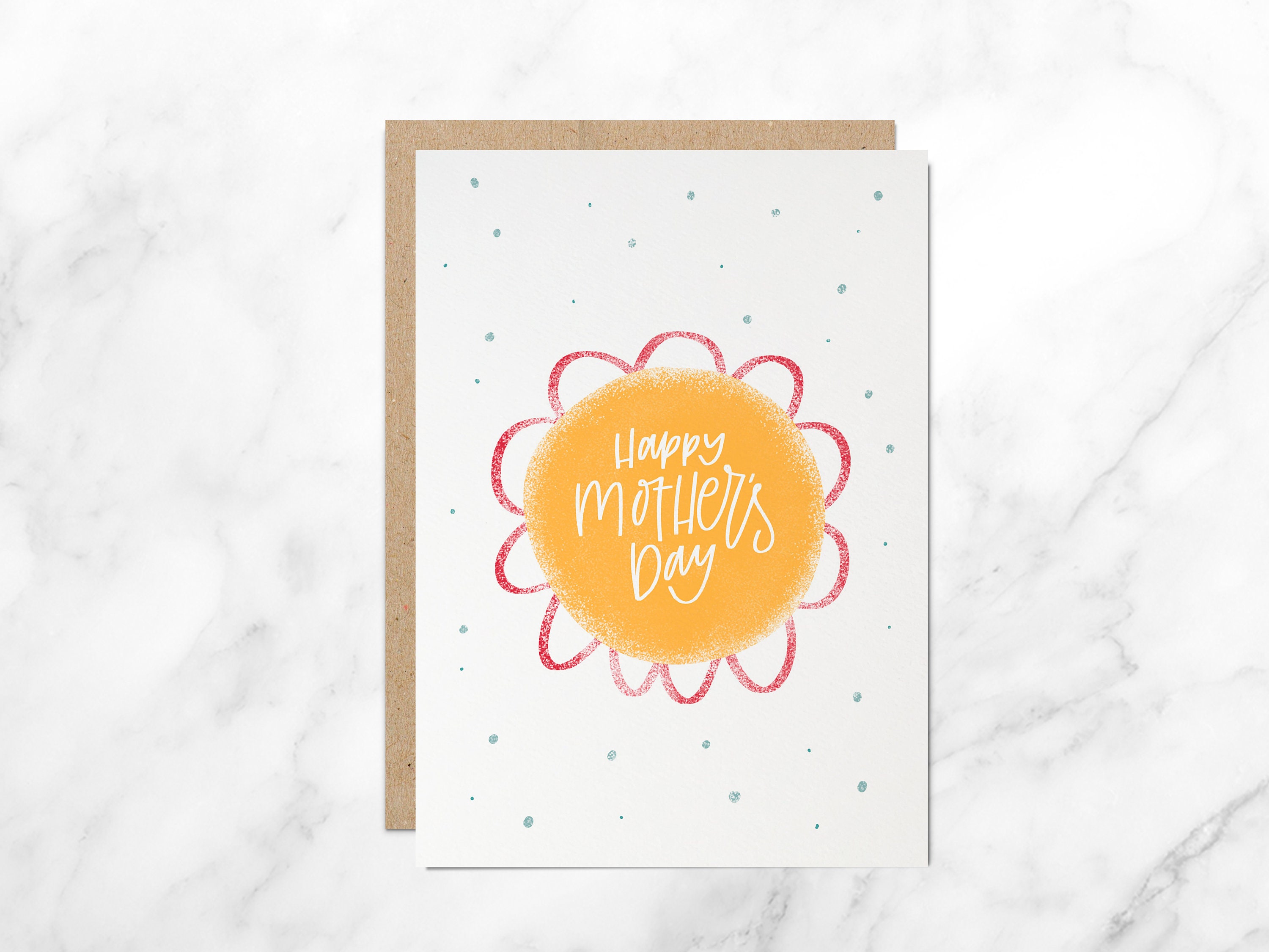Happy Mother's Day, Flower Mothers Day Card, Mom's Day Card, Mother's Day, Thanks Mom, Happy Mother's Day