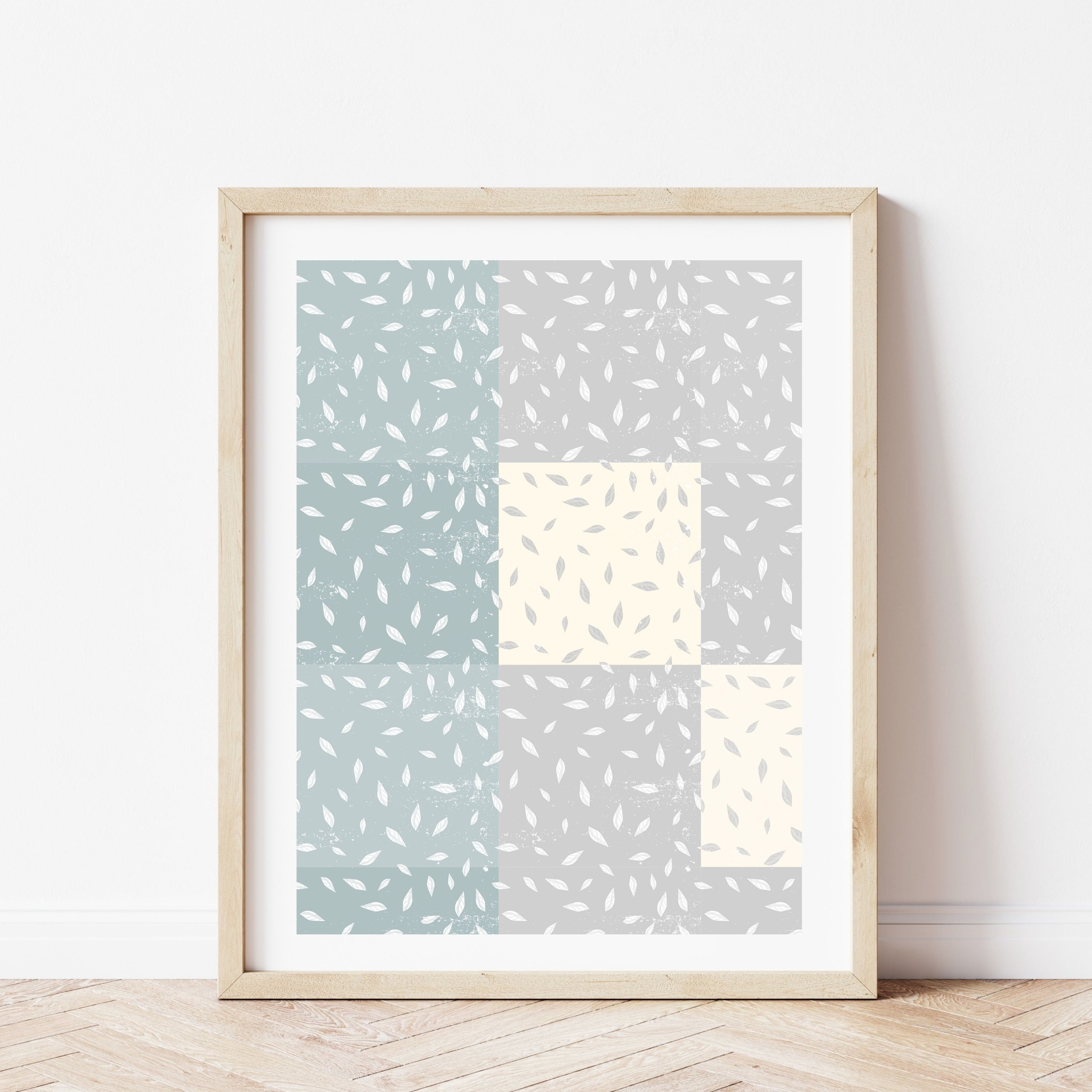 Quilt Art Print Illustrated Quilt Patchwork Vintage Etsy