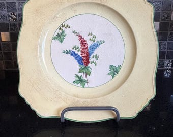 Royal Denby Staffordshire/Royal Winton Larkspur 10” Square Dinner Plate
