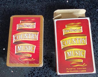 Vintage 1978 Best of Country Music Playing Cards - FULL DECK SEALED
