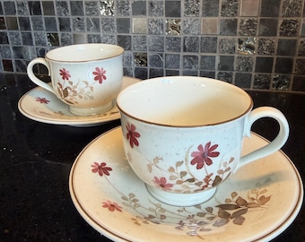 Kop en schotel Versatone by Noritake Outlook (jaren 80) - 2 verkrijgbaar - apart verkrijgbaar