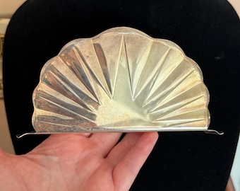 Vintage Bellini silver plated napkin holder 1990s