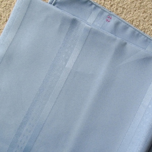 Blue rectangular tablecloth - light blue tablecloth - damask stripe fabric - cross stitch fabric - tablecloth for embroidery