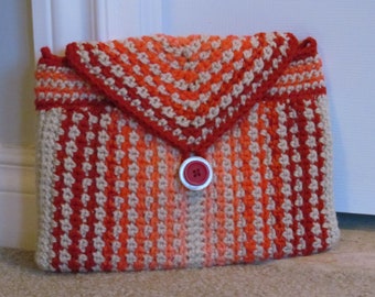 crochet purse - handmade - one of a kind - convertible purse - clutch - shoulder bag - adjustable strap