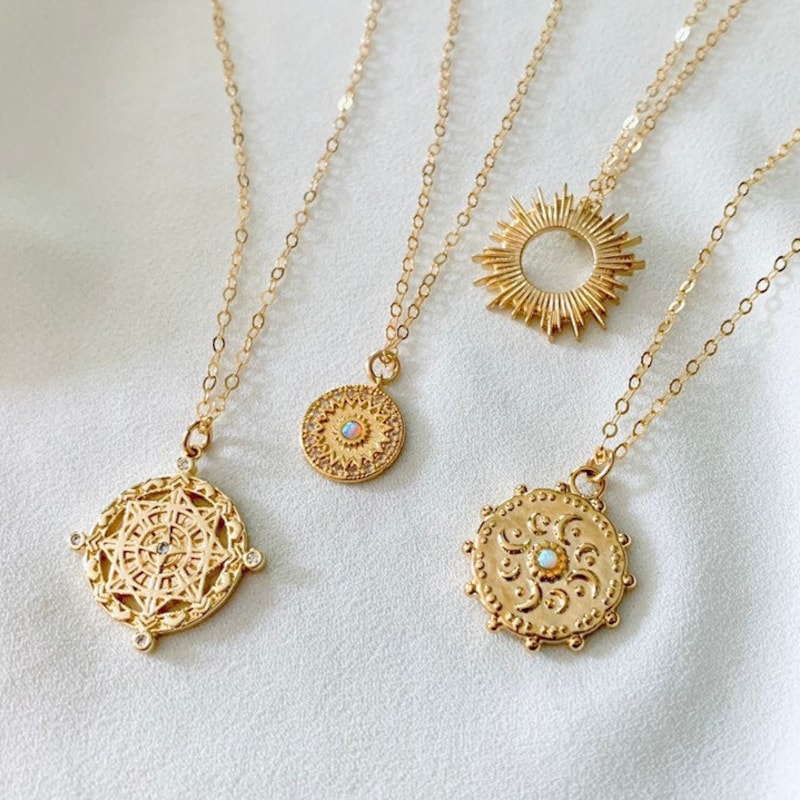 Medallion Spinner Necklace