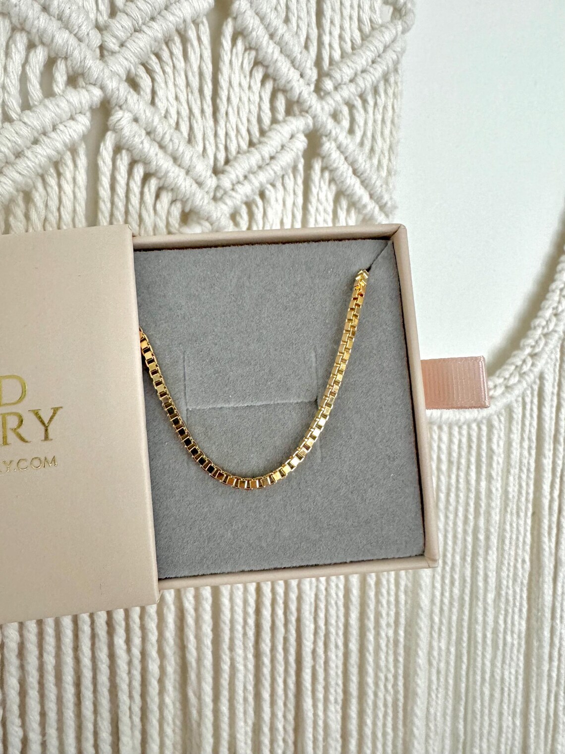 Thick Gold Filled Box Chain Necklace Layering Chains for Women Simple ...