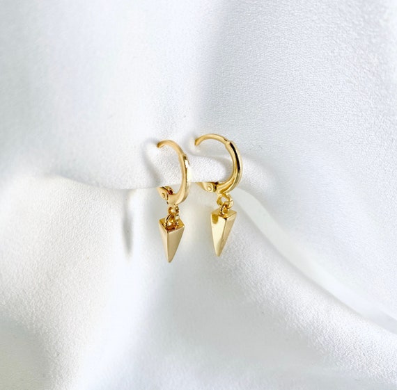 Pointed Bohemian Hoop Charm Earrings Pointed Bohemian Hoop Charm Earrings
