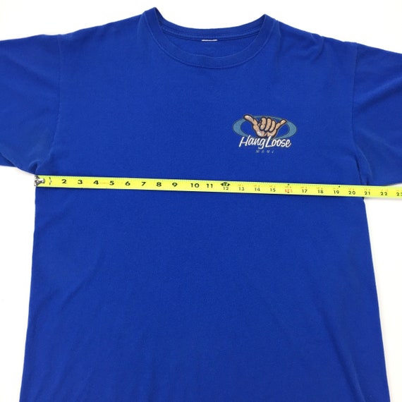 Vintage Hawaii T Shirt Maui Hang Loose Crackly Graphic Tee Old Surf Beach Shirt 80s