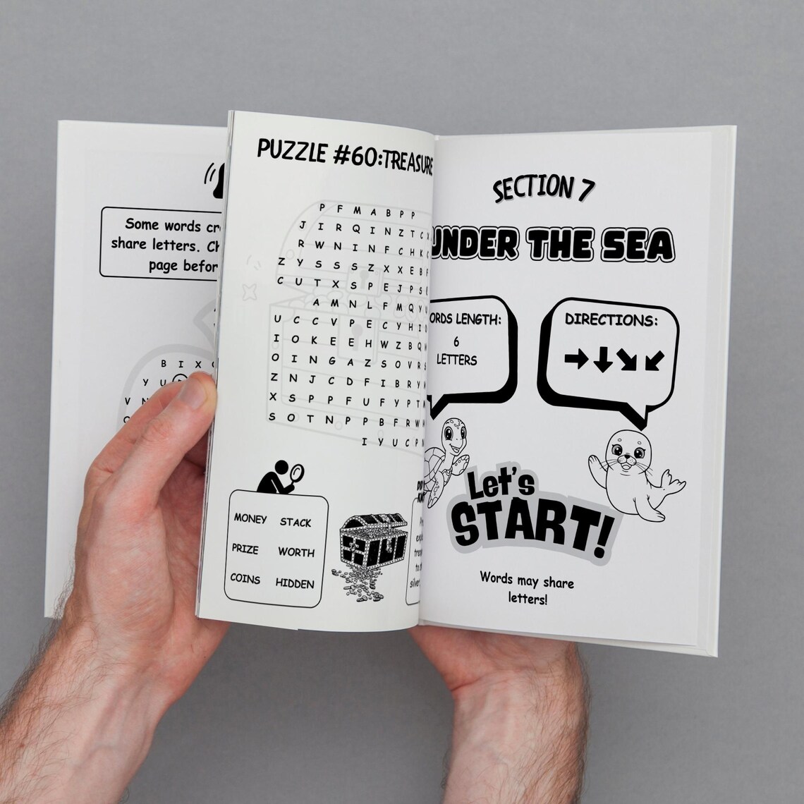 70 Printable Puzzle Pages for Kids and Teens | Word Search Puzzle Book ...