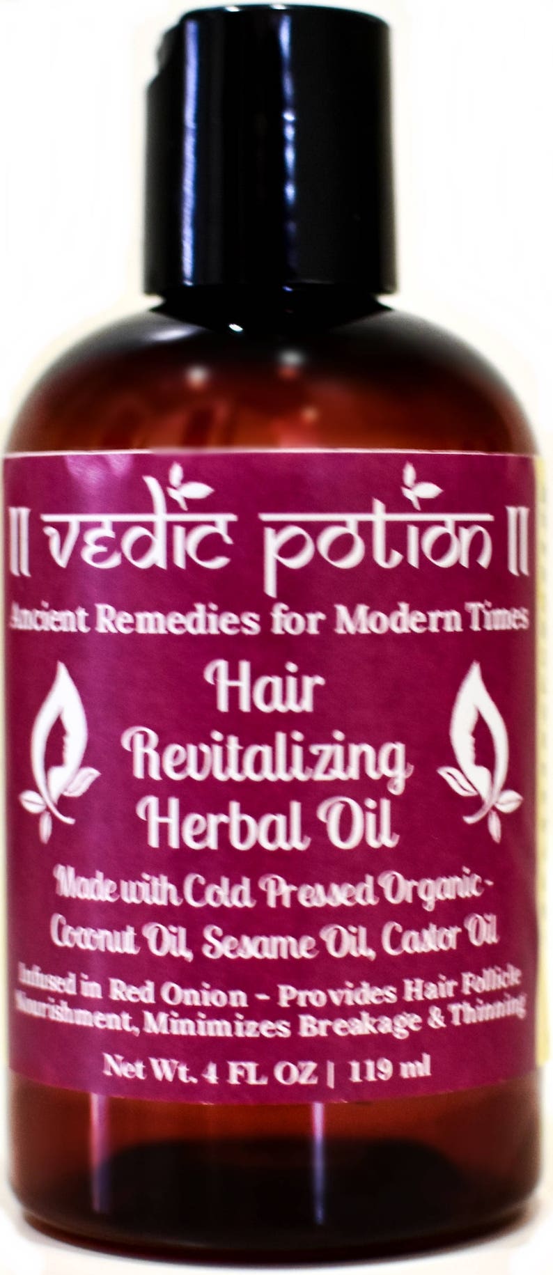Vedic Potion revitalize Herbal Hair Oil 4oz Etsy