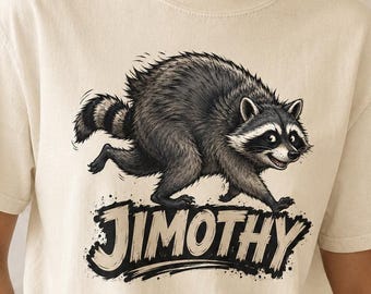 Jimothy Raccoon Comfort Colors T-Shirt – Funny Trash Panda Meme Graphic