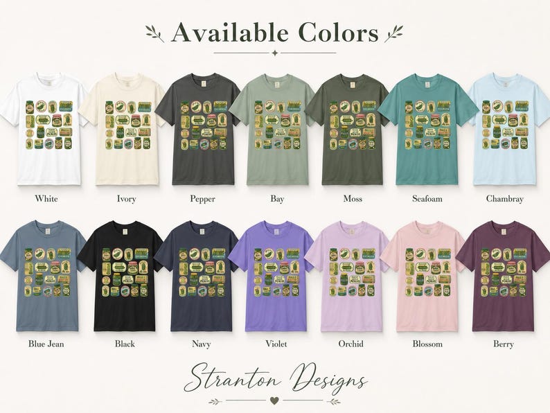 Funny Pickle Shirt, Retro Pickle Graphic Tee, Comfort Colors 1717, Cute Foodie Gift, Dill With It Pickle Lover Tee image 3
