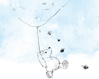A6 Greeting Card — Winnie-the-Pooh #1