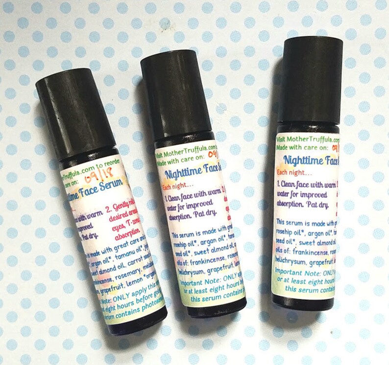 Nighttime Face Serum Herbal Infusion L Antiage Fine Lines Etsy