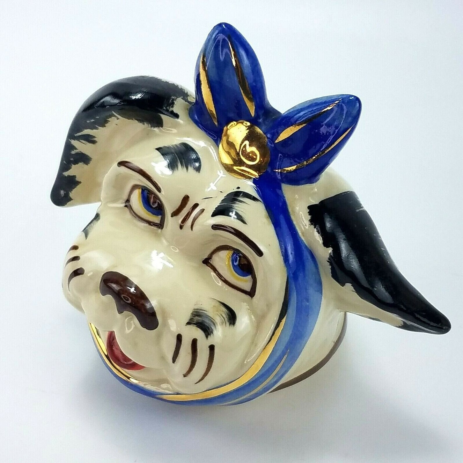 Vintage Shawnee Muggsy 1940's Cookie Jar Toothache W Label Etsy