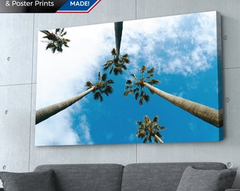 Palm Tree Photography Print: California Coastal Wall Art