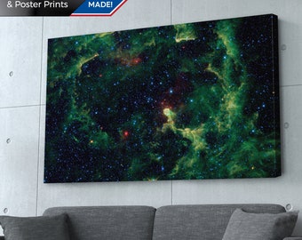 Universe Space Art Print | Galaxy | Nebula | Hubble | Large Wall Art | Canvas, Metal or Poster Print | Living Room Decor | Home Office Art