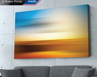 Sunset Sunrise on the Beach | Abstract Art | Large Wall Art | Canvas Print | Poster | Metal Print | Living Room Decor | Home Office Art