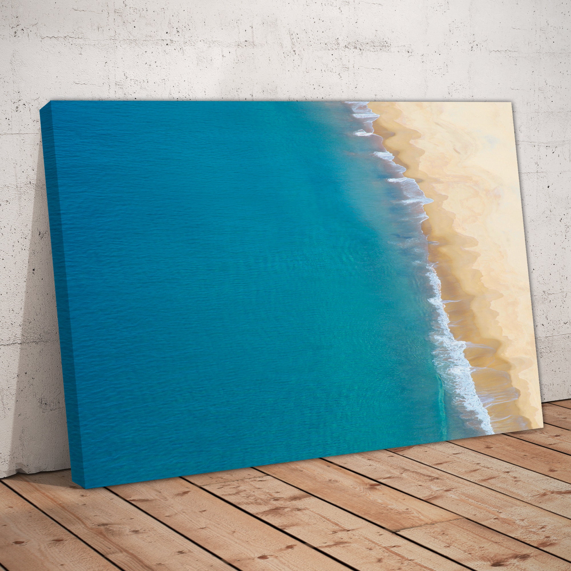 Beach Photography Art Aerial Ocean Waves Nature Art Etsy