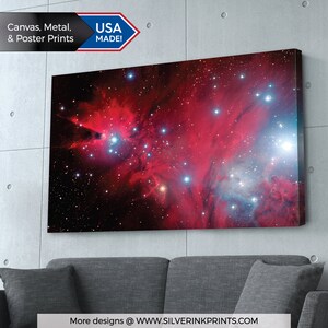 Universe Space Art Print | Galaxy | Nebula | Hubble | Large Wall Art | Canvas, Metal or Poster Print | Living Room Decor | Home Office Art