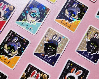 2 in holographic bangboo stickers