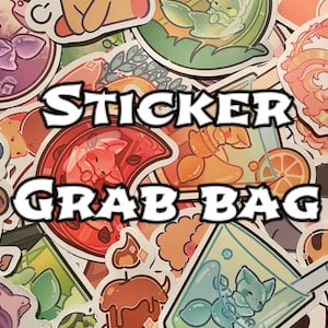 Cute Sticker Grab Bag | Random stickers, mystery sticker pack, journal stickers, scrapbooking stickers