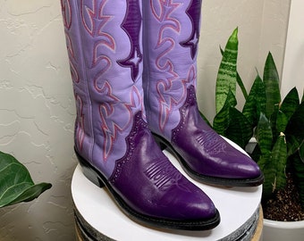 purple roper boots