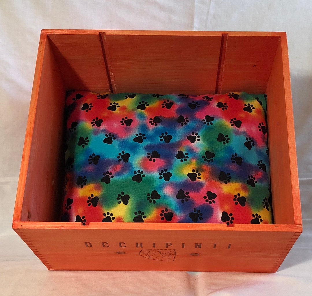 Wooden Wine Crate Pet Bed Small Etsy