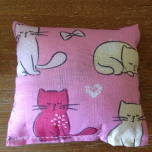 Handmade Pink Cat Print Catnip Cat Toys