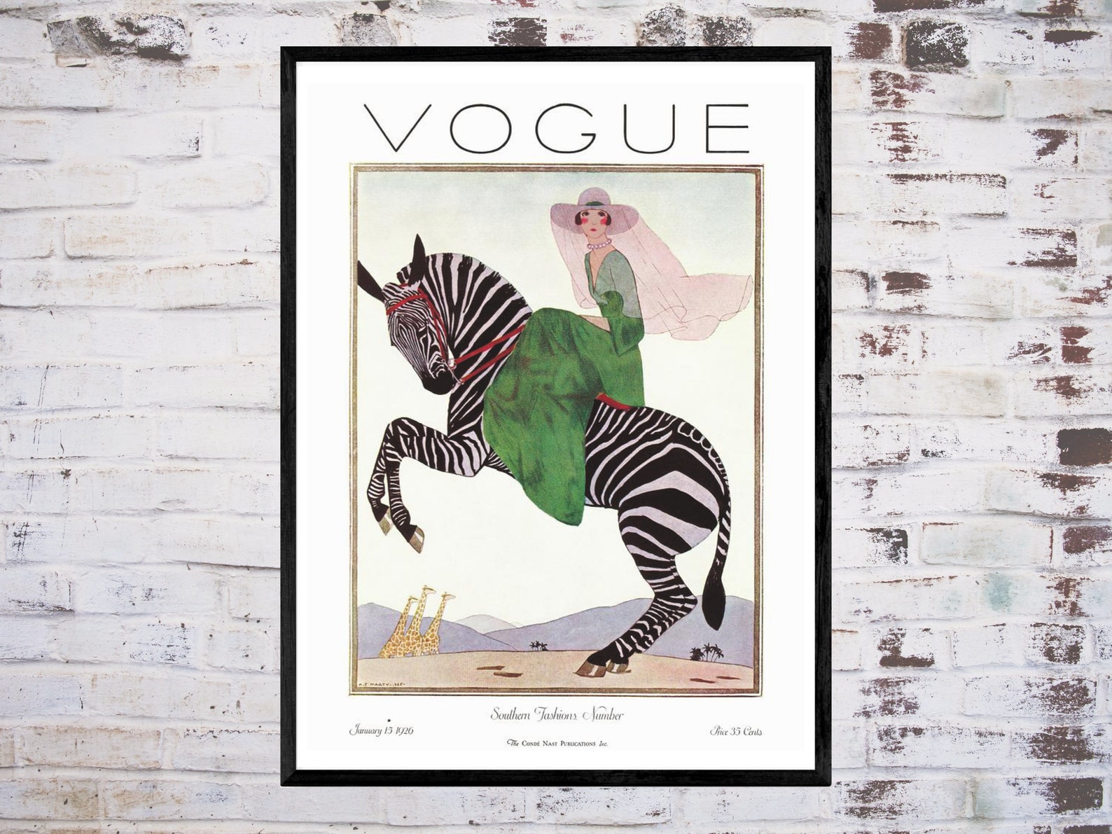 Fashion Vogue Print Vogue wall art Digital Download Art Etsy