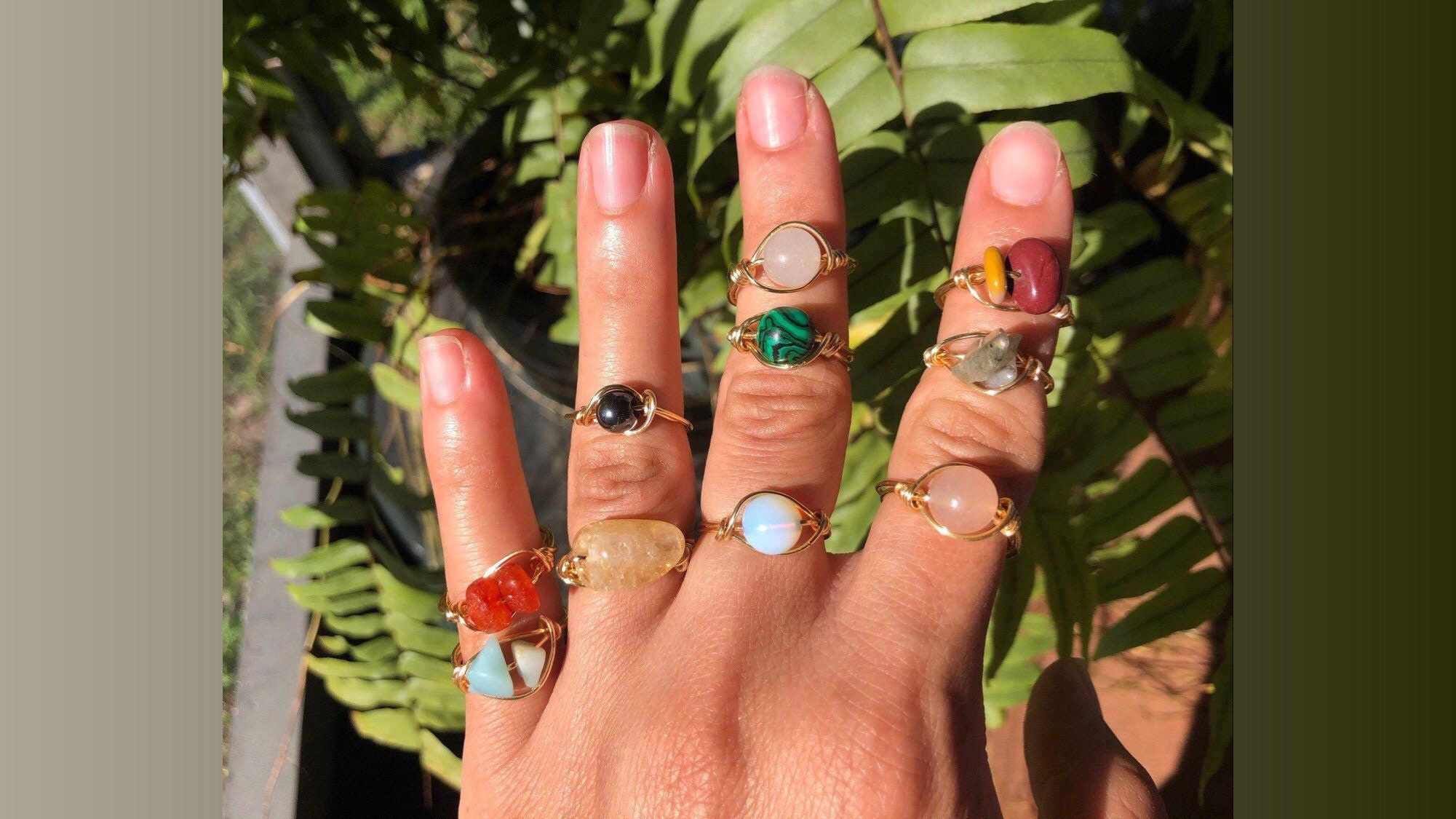 Gifts for her boho ring hippie ring gold rings boho Etsy
