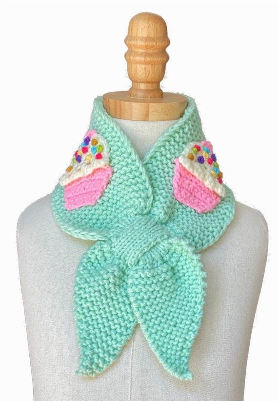 Cupcake Scarf, Birthday Gift Girls, Birthday Scarf Girls, Cute