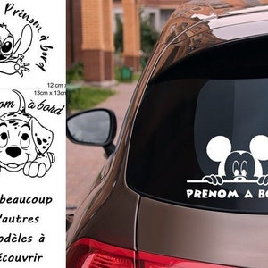 Stickers bébé à bord pour voiture personnalisable image 1