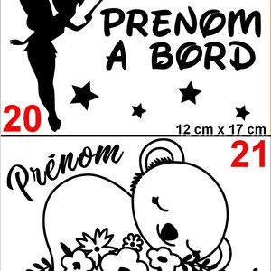 Stickers bébé à bord pour voiture personnalisable image 8