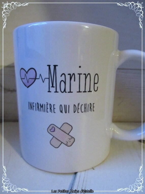 Mug Personnalisé Tasse Infirmière Aide Soignante Sage Femme Auxiliaire de Puériculture