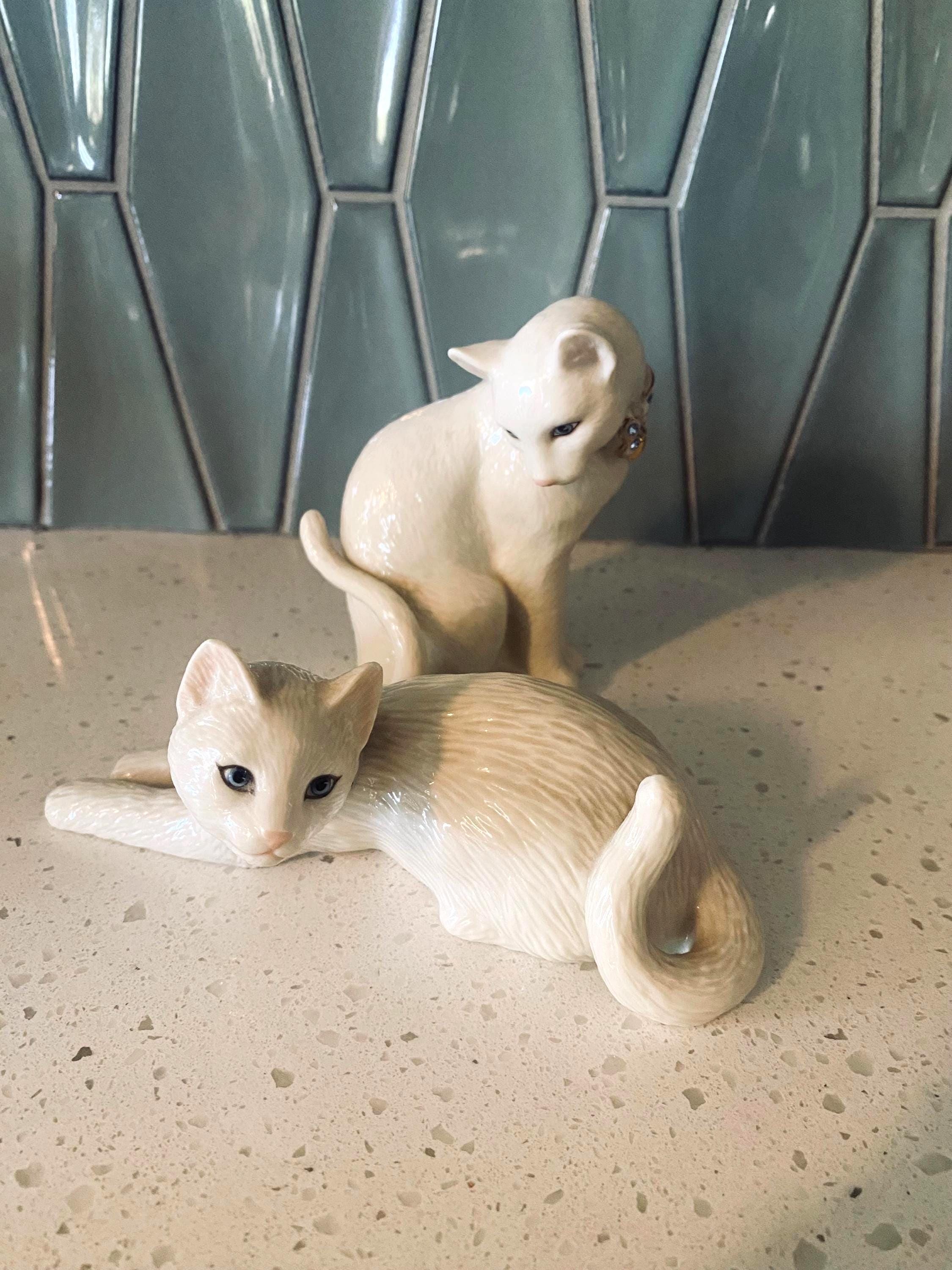 Lenox Cat Figurine - Etsy