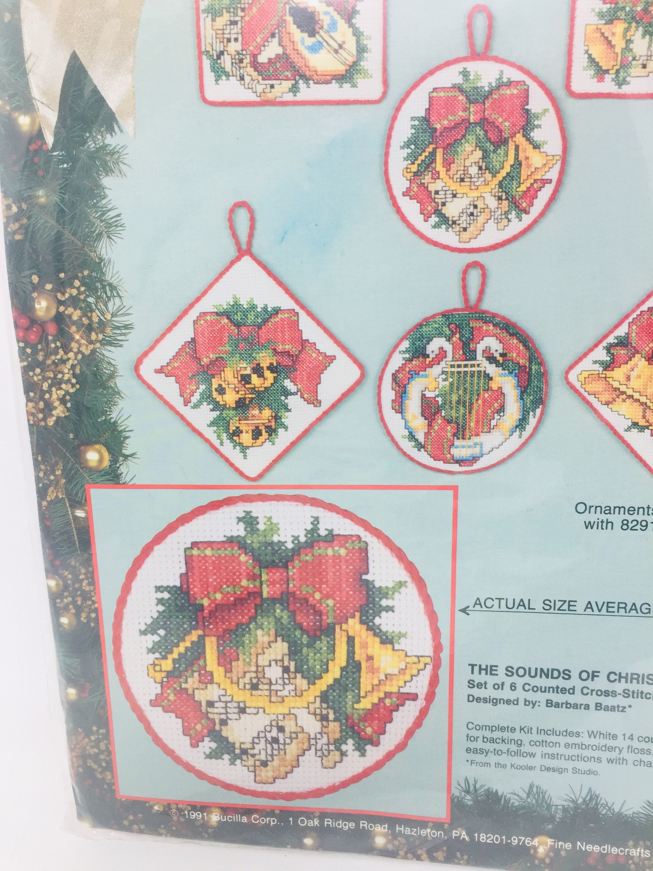 Vintage Bucilla Counted Cross Stitch Christmas Ornament Kit Etsy