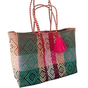 LARGE MEXICAN BAG,  Handwoven mexican bag, Wholesale mexican bag, Beach bag.