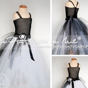 Black Flower Girl Tutu Dress Off-the-shoulder Lace /& Tulle Black Bridesmaid Dress New Year Eve Party Wedding Christmas Princess Tutu