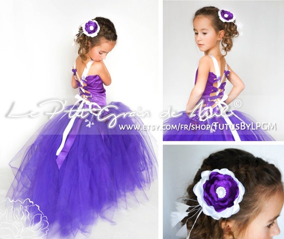 Princess Flower Girl Tutu Dress Made For Little Teen Girl Etsy