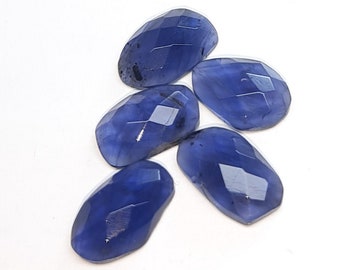 Iolite Leaf Carved Slices Iolite Slices Natural Iolite Carved Slices Iolite Carved Slices 16x9-8x7 MM,