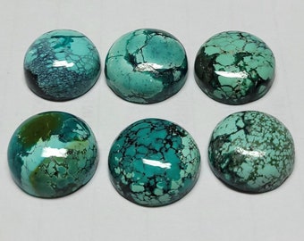 1 pecs, Natural Tibetan Turquoise gemstone, turquoise smooth cabochon, shape round, high quality turquoise designer cabochon loose gemstone