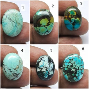 Designer Oval Shape Turquoise Loose Gemstone Tibetan Turquoise Cabochon AAA Quality Turquoise Gemstone Ring Size 20*16*8mm Weight 28Cts