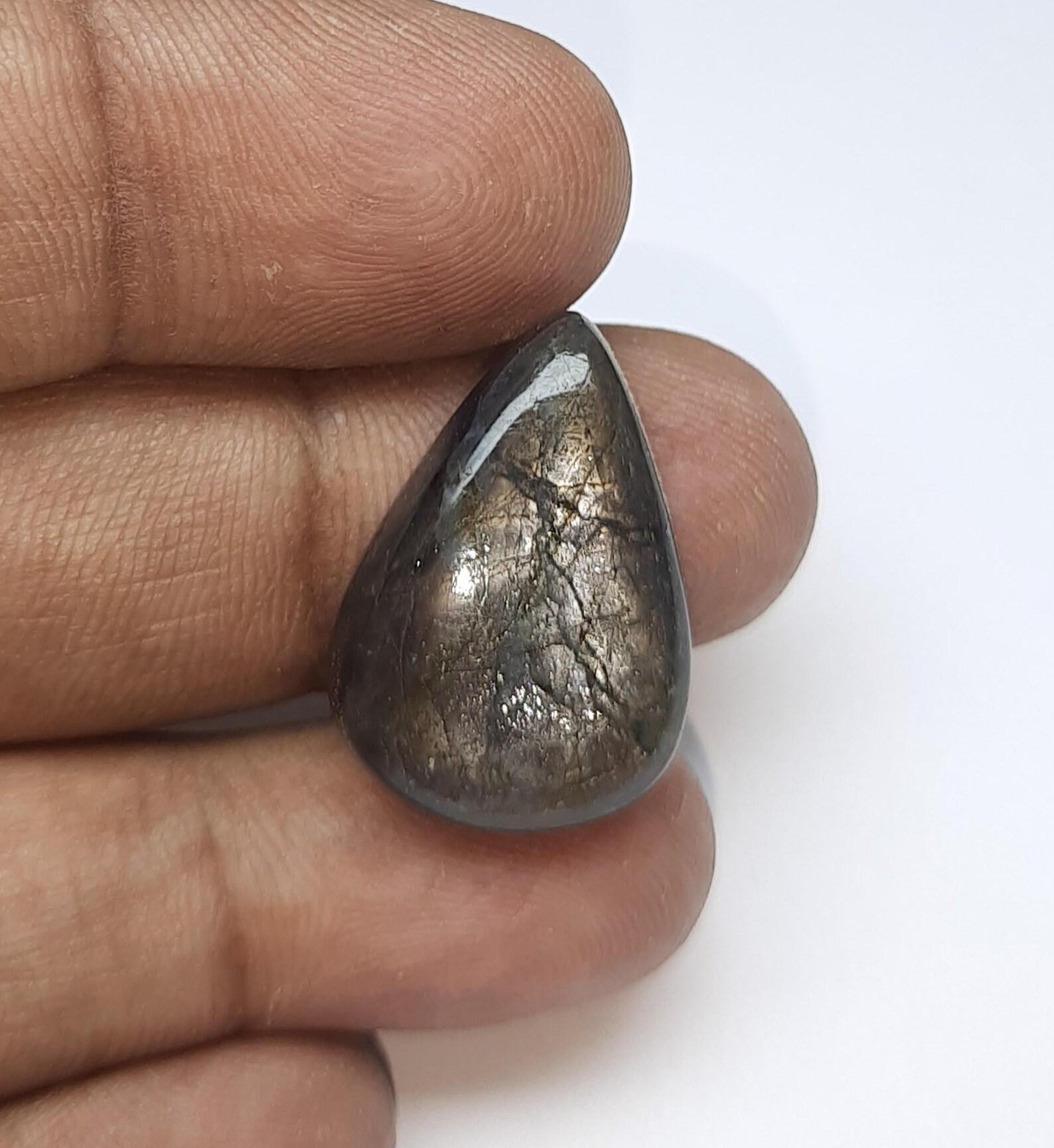 Pietra Solare Pesca Naturale Da 1.89 Ct, Rotondo, Traslucido - Foto 11